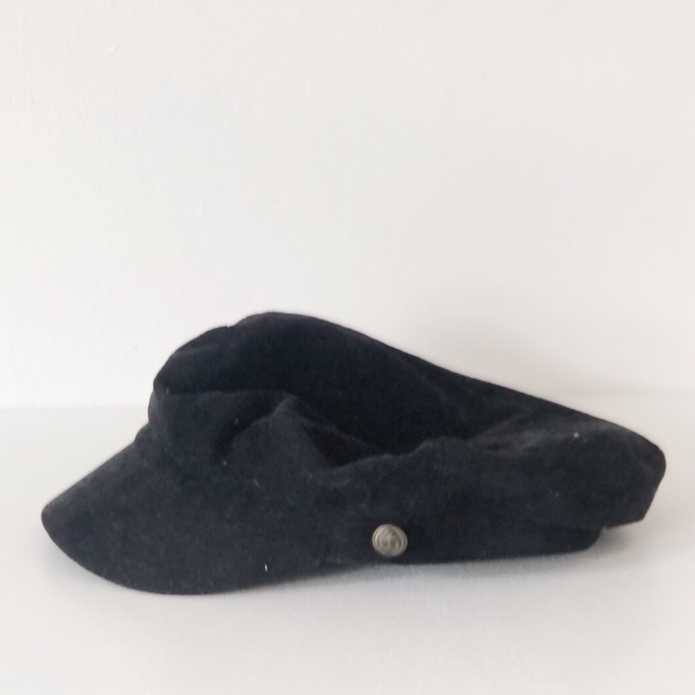 Anthropologie Wyeth fisherman cap black corduroy